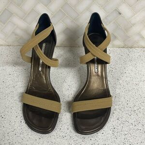 Donald J Pliner Strappy Elastic Heel 8.5